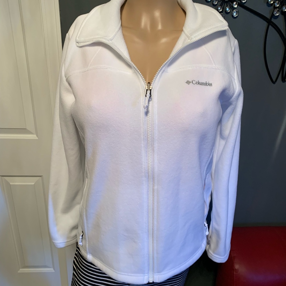 White Columbia fleece